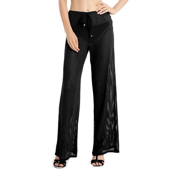 Jordan Taylor Swim Jordan Taylor Tan Sheer Herringbone Mesh Wide